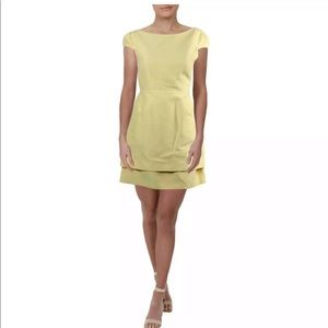 Halston Heritage Cap Sleeve Dress